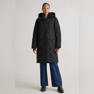 Quince Women Responsible Down
Hooded‎ Long Parka Black Outerwear M